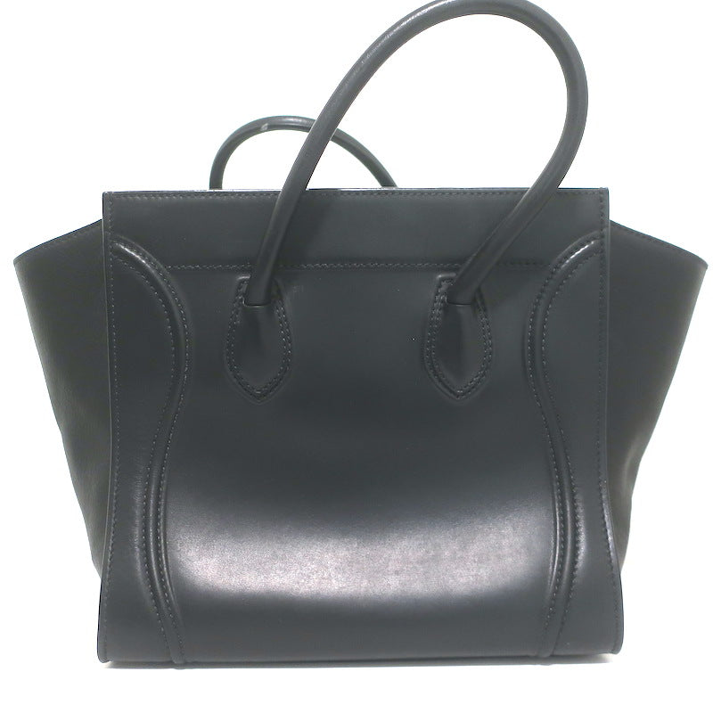 Celine Medium Phantom Luggage Tote Black Calfskin Leather