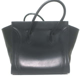 Celine Medium Phantom Luggage Tote Black Calfskin Leather