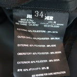 Jil Sander Asymmetric Skirt Black Pleated Satin Size 34