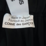 Junya Watanabe Comme des Garcons Ruffled Midi Skirt Black Silk Size Extra Small