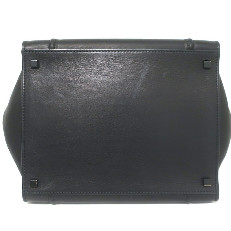 Celine Medium Phantom Luggage Tote Black Calfskin Leather