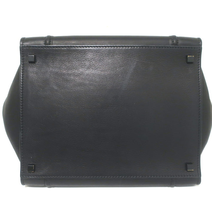 Celine Medium Phantom Luggage Tote Black Calfskin Leather