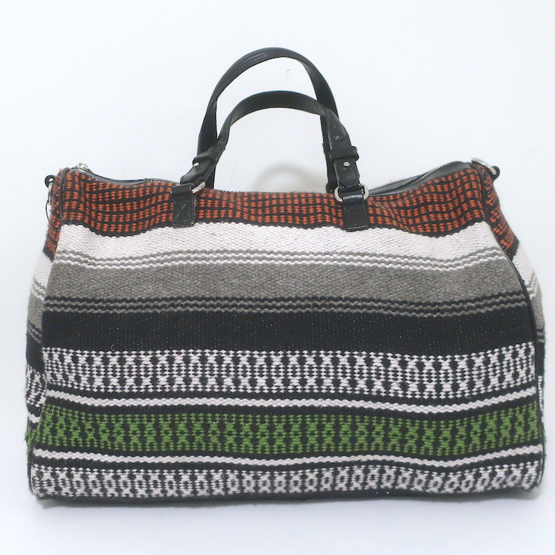 Maje Taklit Striped Tapestry Duffle Bag Multicolor Extra Large Crossbody