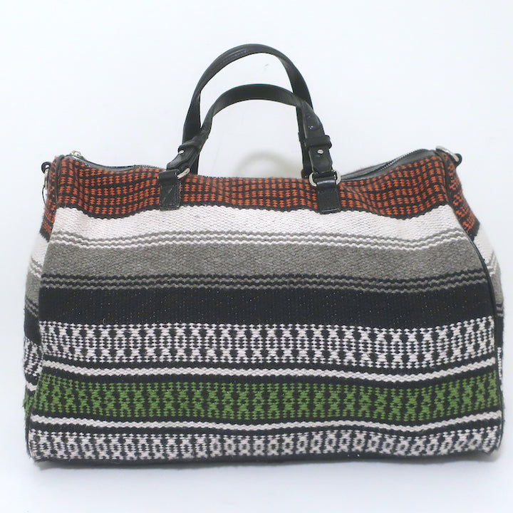 Maje Taklit Striped Tapestry Duffle Bag Multicolor Extra Large Crossbody