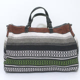Maje Taklit Striped Tapestry Duffle Bag Multicolor Extra Large Crossbody