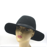 Rag & Bone Floppy Brim Fedora Hat Black Wool Felt Size Medium