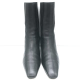 Toteme Mid Heel Chelsea Boots Black Leather Size 39
