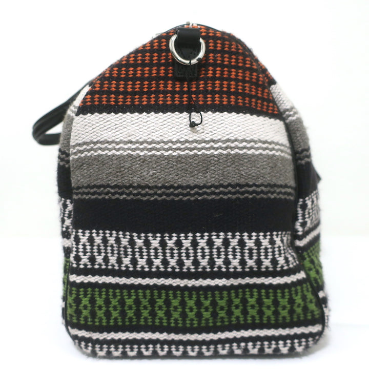 Maje Taklit Striped Tapestry Duffle Bag Multicolor Extra Large Crossbody