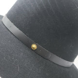 Rag & Bone Floppy Brim Fedora Hat Black Wool Felt Size Medium