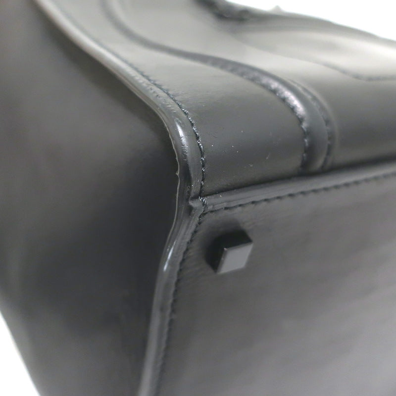 Celine Medium Phantom Luggage Tote Black Calfskin Leather
