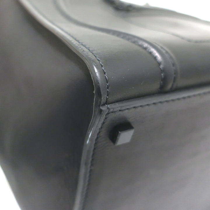 Celine Medium Phantom Luggage Tote Black Calfskin Leather