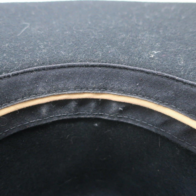 Rag &amp; Bone Floppy Brim Fedora Hat Black Wool Felt Size Medium
