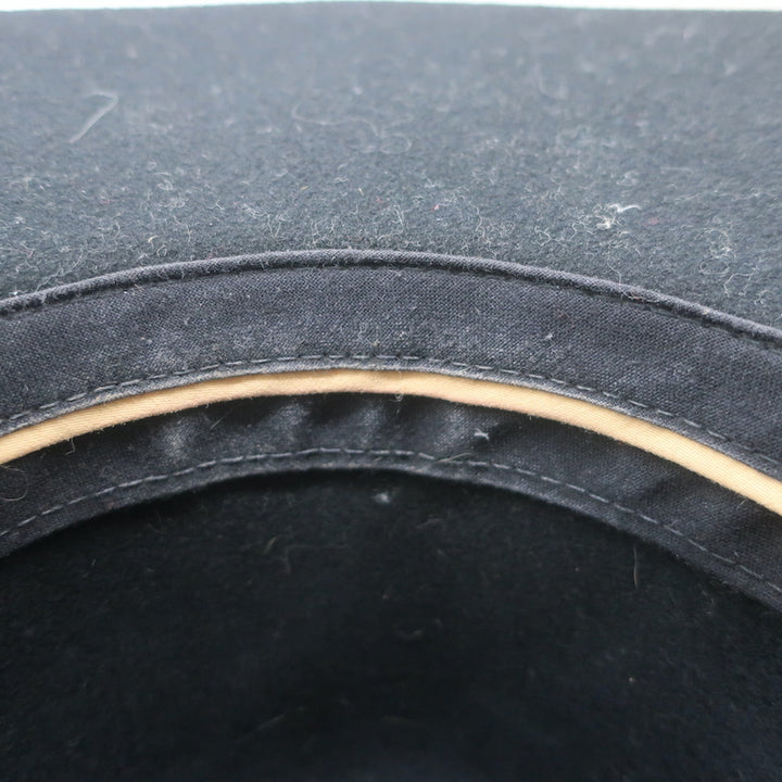 Rag &amp; Bone Floppy Brim Fedora Hat Black Wool Felt Size Medium