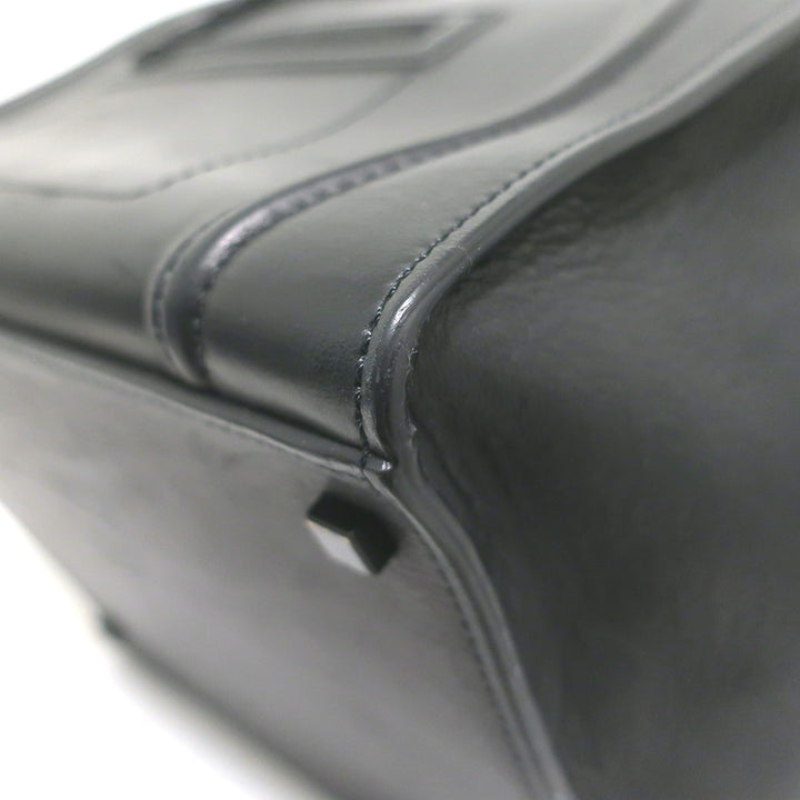 Celine Medium Phantom Luggage Tote Black Calfskin Leather