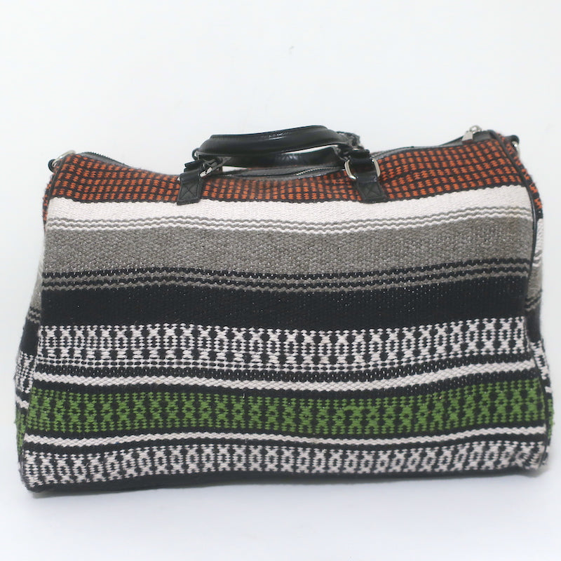 Maje Taklit Striped Tapestry Duffle Bag Multicolor Extra Large Crossbody