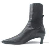 Toteme Mid Heel Chelsea Boots Black Leather Size 39