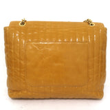 Victoria Beckham Quinton Chain Strap Shoulder Bag Pumpkin Quilted Leather