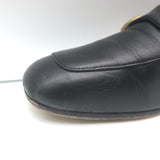Gucci GG Marmont Flat Loafers Black Leather Size 37.5