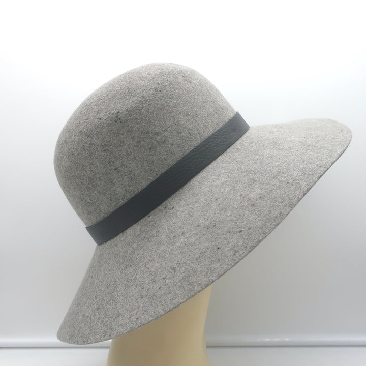Rag &amp; Bone Dunaway Hat Gray Wool Felt Size Medium