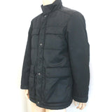 Prada Multi-Pocket Jacket Black Leather-Trim Nylon Size Small