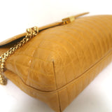 Victoria Beckham Quinton Chain Strap Shoulder Bag Pumpkin Quilted Leather