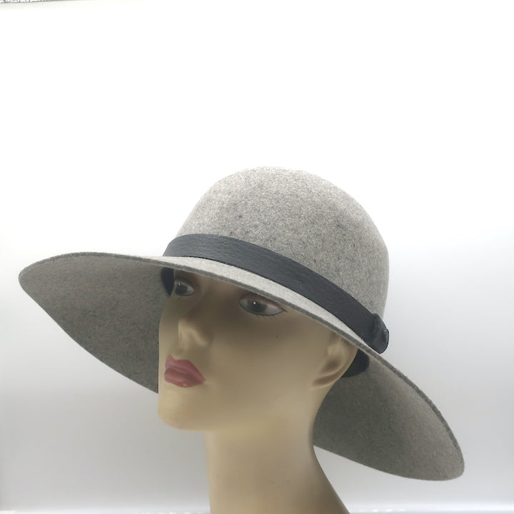 Rag &amp; Bone Dunaway Hat Gray Wool Felt Size Medium