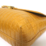 Victoria Beckham Quinton Chain Strap Shoulder Bag Pumpkin Quilted Leather