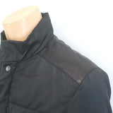 Prada Multi-Pocket Jacket Black Leather-Trim Nylon Size Small