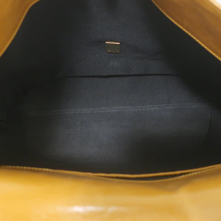 Victoria Beckham Quinton Chain Strap Shoulder Bag Pumpkin Quilted Leather