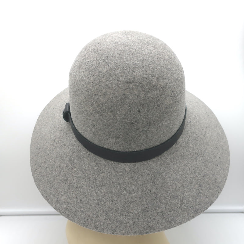 Rag &amp; Bone Dunaway Hat Gray Wool Felt Size Medium