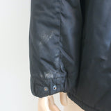 Prada Multi-Pocket Jacket Black Leather-Trim Nylon Size Small