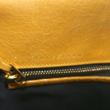 Victoria Beckham Quinton Chain Strap Shoulder Bag Pumpkin Quilted Leather