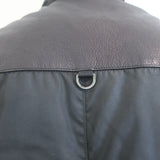 Prada Multi-Pocket Jacket Black Leather-Trim Nylon Size Small