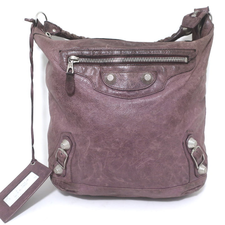 Balenciaga Giant Day Hobo Lavender Leather Large Shoulder Bag