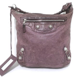 Balenciaga Giant Day Hobo Lavender Leather Large Shoulder Bag