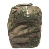 A.P.C. Tropical Print Canvas Duffle Bag Dark Green Extra Large Shoulder Bag