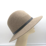 Rag & Bone Floppy Brim Fedora Hat Taupe Wool Felt Size Medium