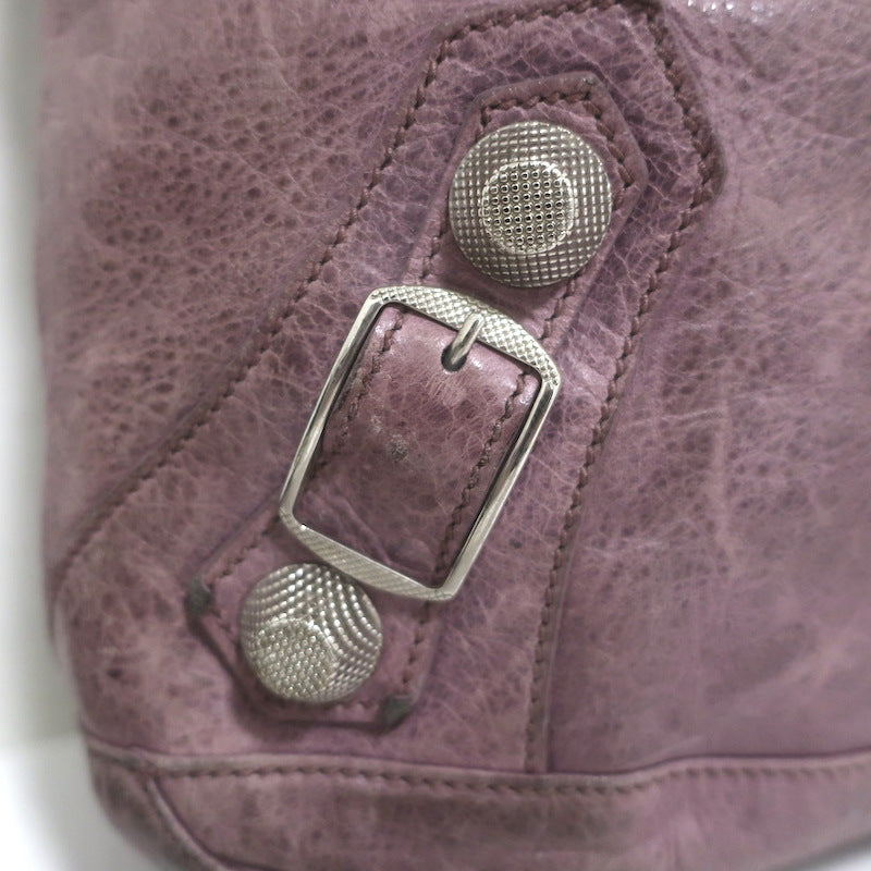 Balenciaga Giant Day Hobo Lavender Leather Large Shoulder Bag