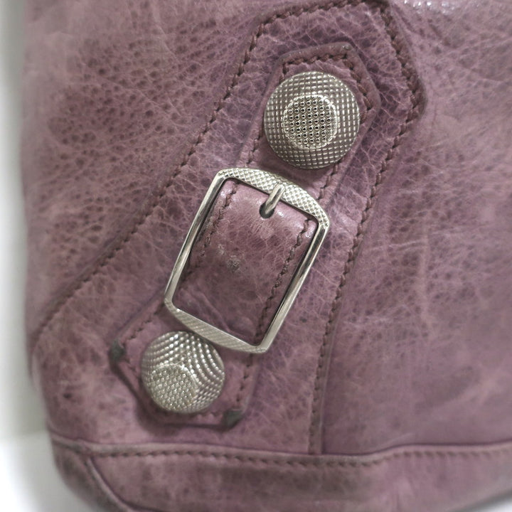 Balenciaga Giant Day Hobo Lavender Leather Large Shoulder Bag