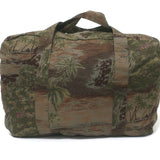 A.P.C. Tropical Print Canvas Duffle Bag Dark Green Extra Large Shoulder Bag