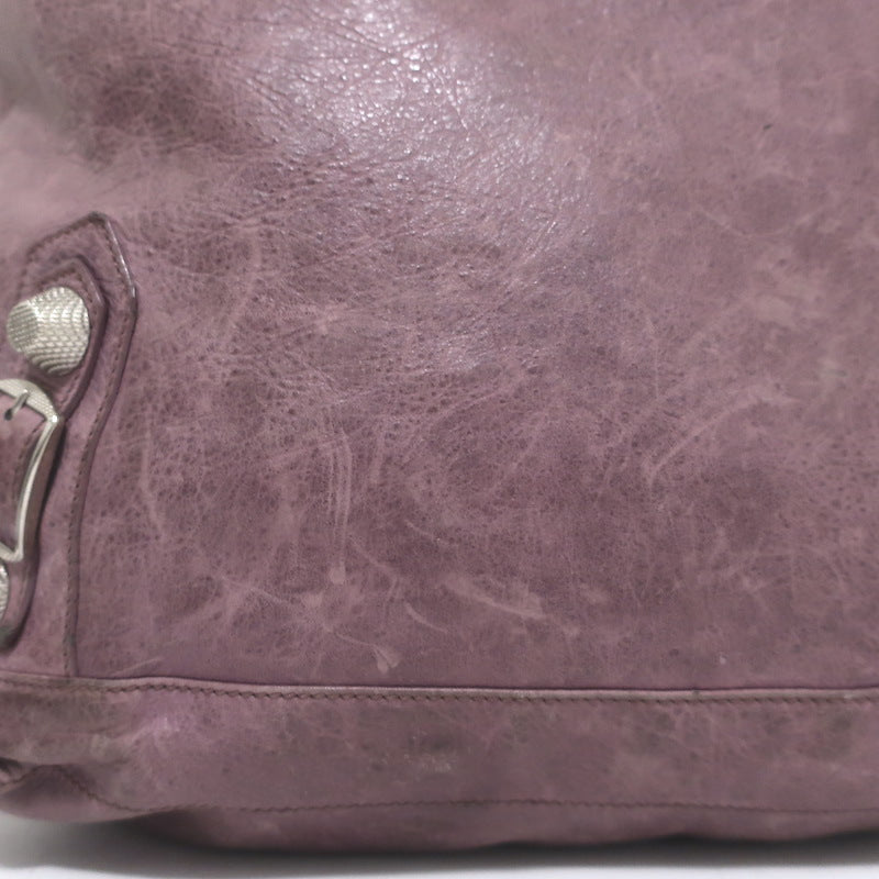 Balenciaga Giant Day Hobo Lavender Leather Large Shoulder Bag