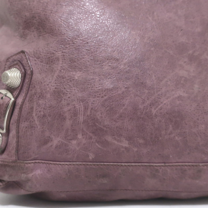 Balenciaga Giant Day Hobo Lavender Leather Large Shoulder Bag