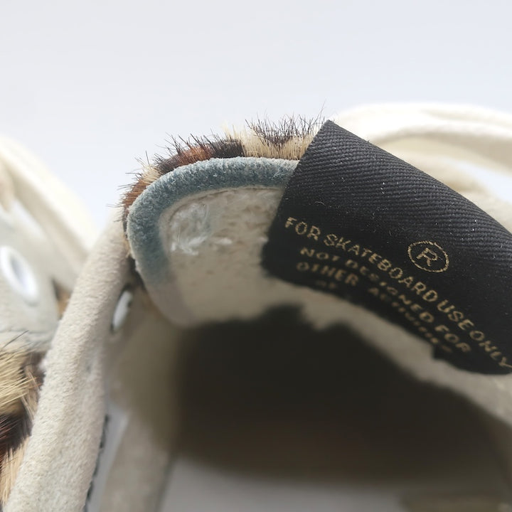 Golden Goose Starland Leopard Print Pony Hair Sneakers White Leather Size 37