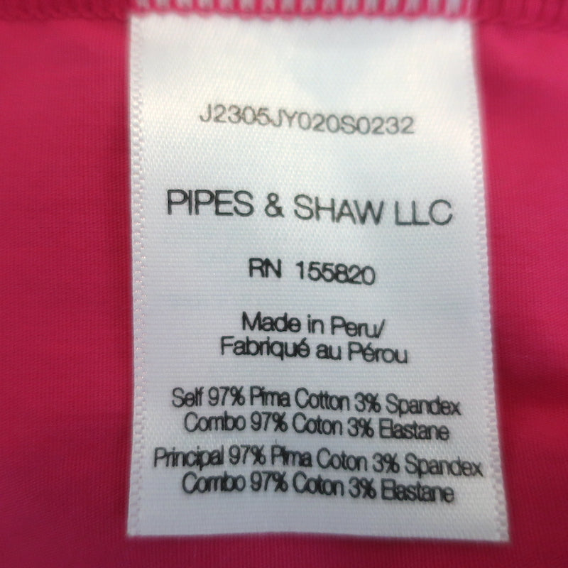 Veronica Beard Austyn Tiered Midi Dress Fuchsia Stretch Cotton Size Medium