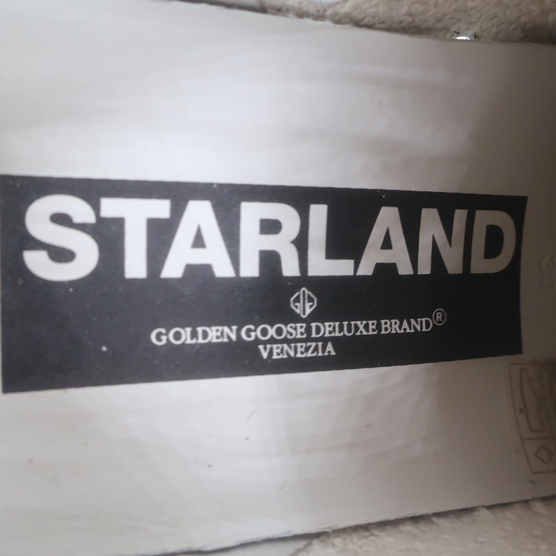Golden Goose Starland Leopard Print Pony Hair Sneakers White Leather Size 37