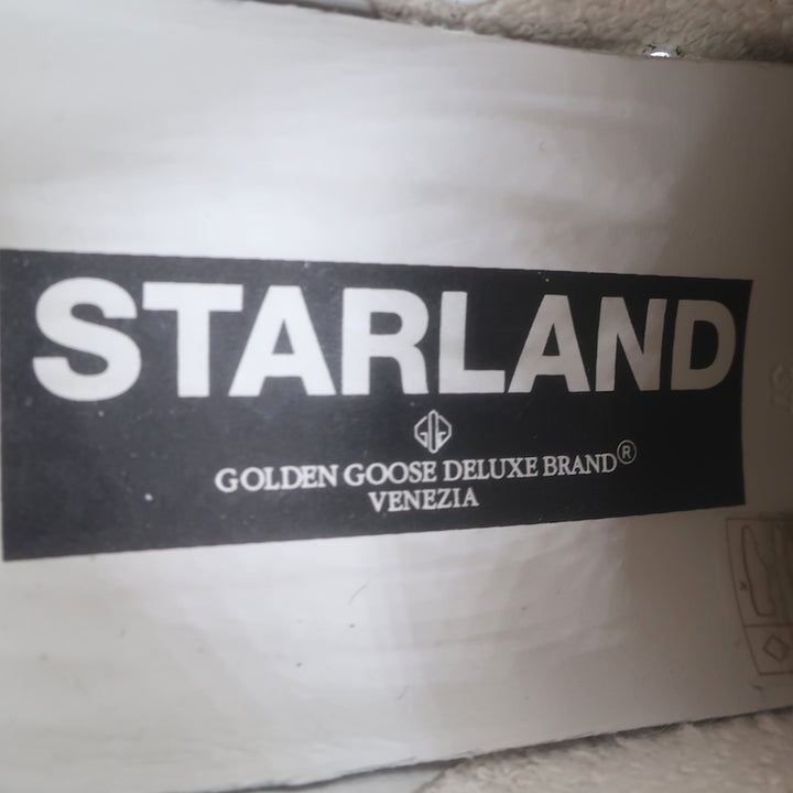 Golden Goose Starland Leopard Print Pony Hair Sneakers White Leather Size 37