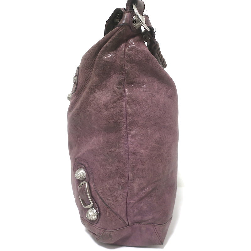 Balenciaga Giant Day Hobo Lavender Leather Large Shoulder Bag