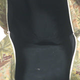 A.P.C. Tropical Print Canvas Duffle Bag Dark Green Extra Large Shoulder Bag