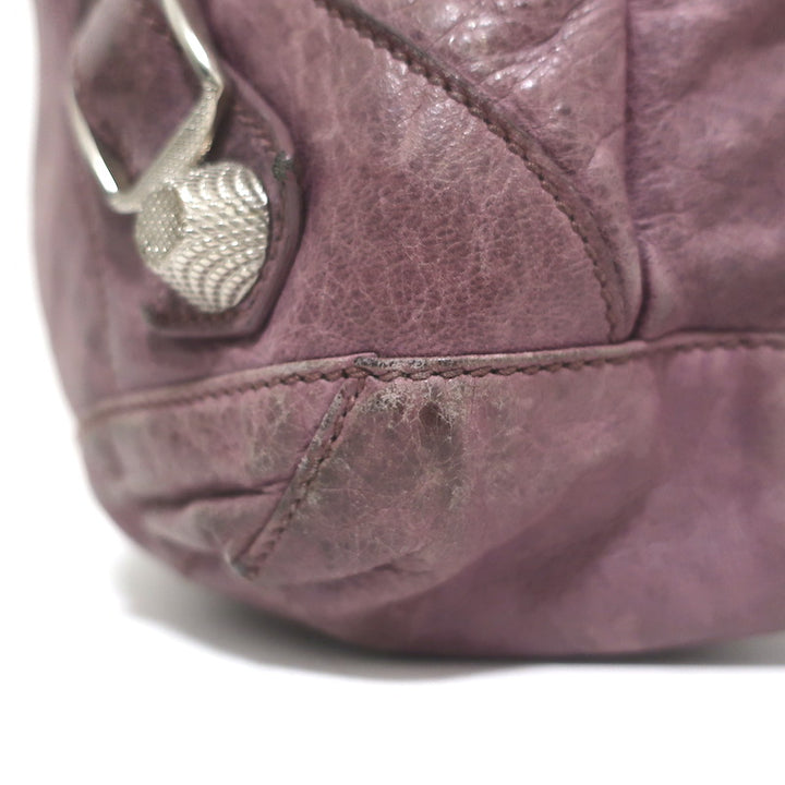 Balenciaga Giant Day Hobo Lavender Leather Large Shoulder Bag