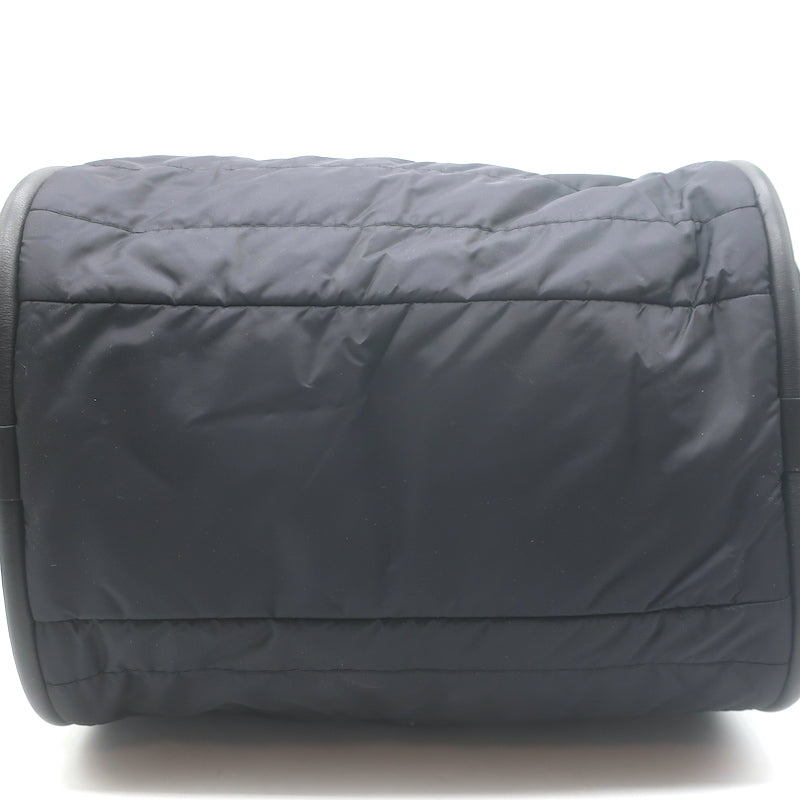 Max Mara Marine Quilted Nylon Tote Black Large Crossbody Bag